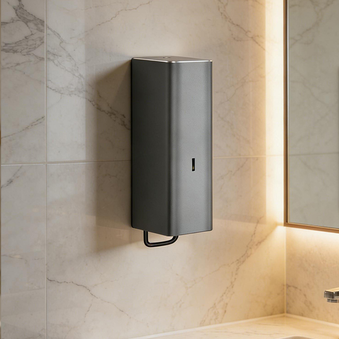 Home Bathroom Wall Soap Dispenser - ตู้กดสบู่ติดผนังแบบกุญแจล็อค สำหรับโรงแรม ห้องน้ำ บ้าน สำนักงาน โรงเรียน