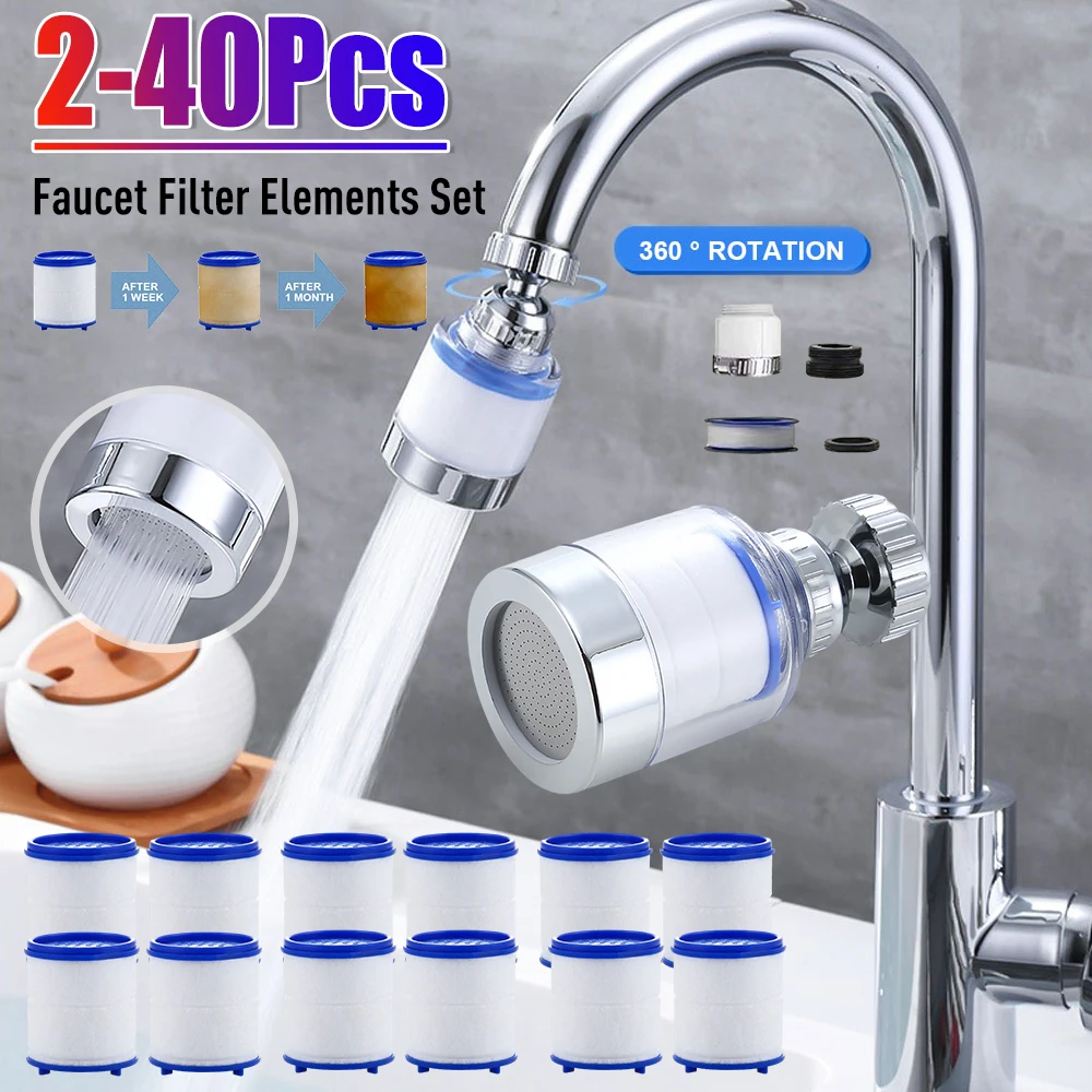 Home Bathroom Taps - ไส้กรองก๊อกน้ำ เครื่องกรองน้ำ กำจัดคลอรีน โลหะหนัก อะแดปเตอร์ก๊อกน้ำ ไส้กรองใยฝ้าย