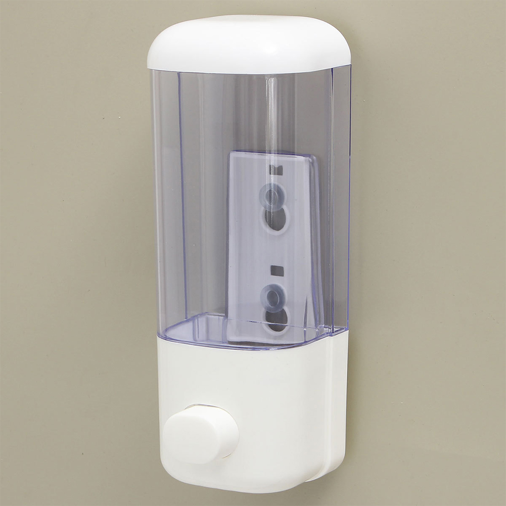 Home Bathroom Wall Soap Dispenser - 500ML เครื่องจ่ายสบู่ติดผนังห้องน้ํา Sanitizer แชมพูเจลอาบน้ําคอนเทนเนอร์ขวดห้องน้ําในครัวเรือนผลิตภัณฑ์ตกแต่งบ้าน