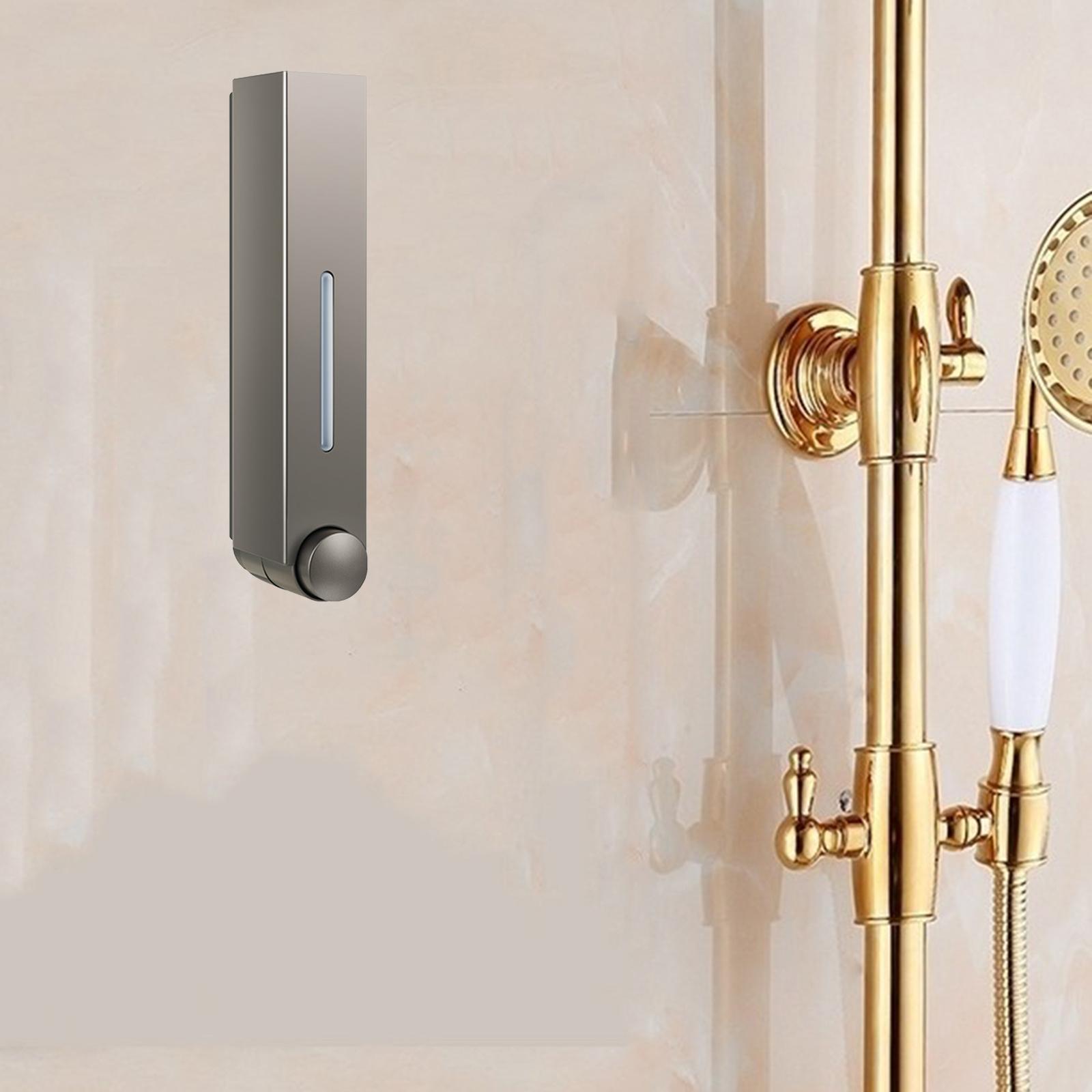 Home Bathroom Wall Soap Dispenser - เครื่องจ่ายสบู่ติดผนัง ห้องน้ำ ภาชนะใส่แชมพู ขวดปั๊ม บ้าน