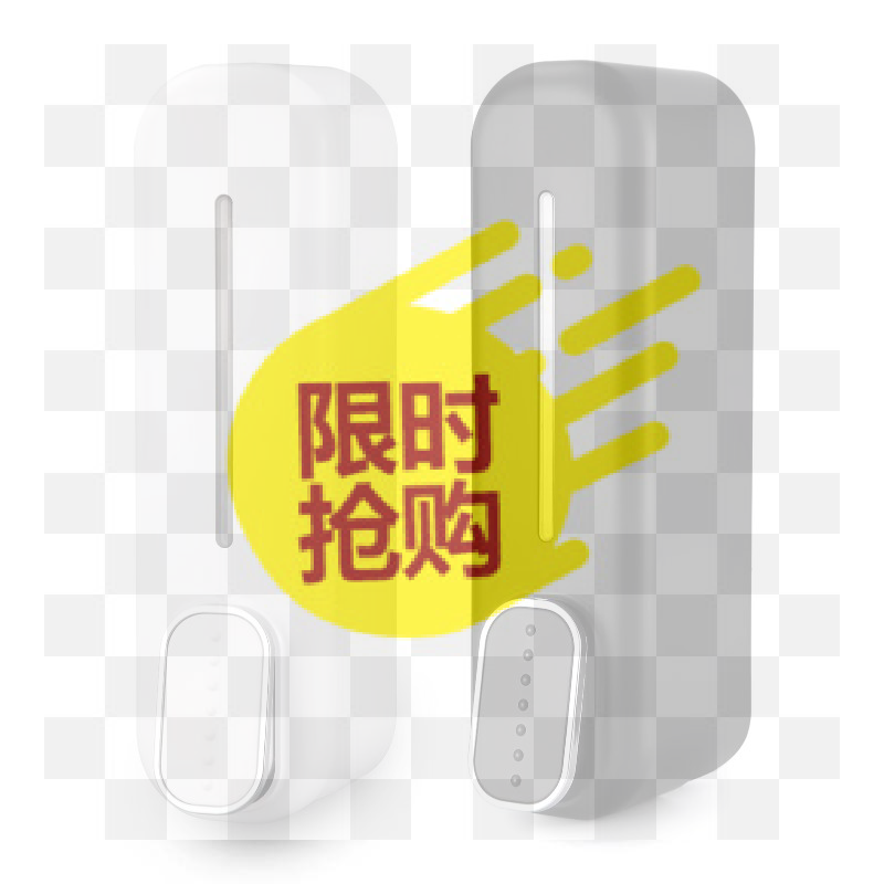 Home Bathroom Wall Soap Dispenser - ปั๊มจ่ายสบู่เหลวติดผนังแบบกดมือ ABS ใช้ซ้ำได้ สำหรับห้องอาบน้ำ ห้องน้ำ บ้าน