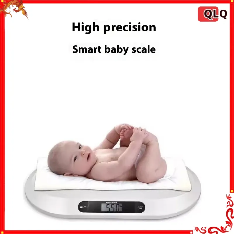 Home Bathroom Scales - เครื่องชั่งน้ำหนักเด็กแบบดิจิตอลตามหลักสรีรศาสตร์ ความแม่นยำสูง รองรับน้ำหนักได้ 20 กก./44 ปอนด์