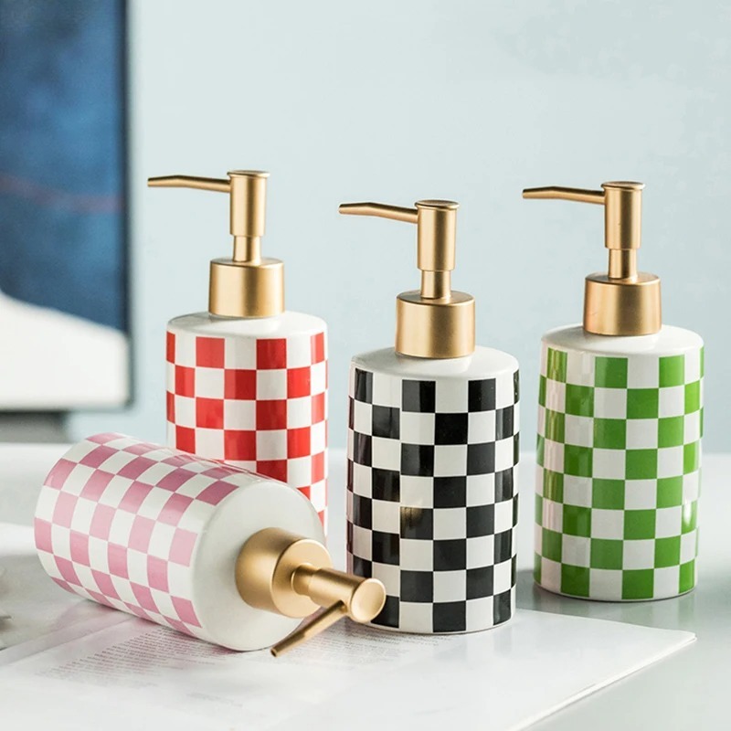 ขวดสบู่เซรามิกดีไซน์สร้างสรรค์ - Home Bathroom Pressure Pump บทวิจารณ์และราคา