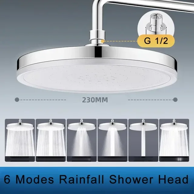 ฝักบัวอาบน้ำแบบใหม่ 6 โหมด แผง - Home Bathroom Taps บทวิจารณ์และราคา