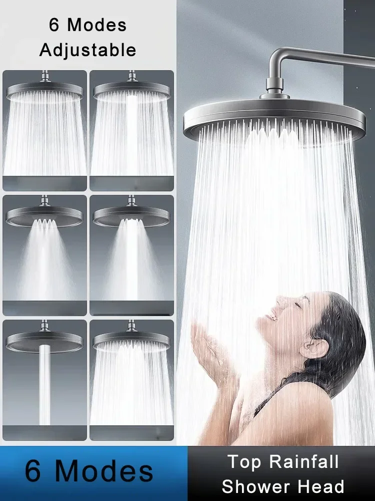 ฝักบัวอาบน้ำแบบใหม่ 6 โหมด แผง - Home Bathroom Taps บทวิจารณ์และราคา