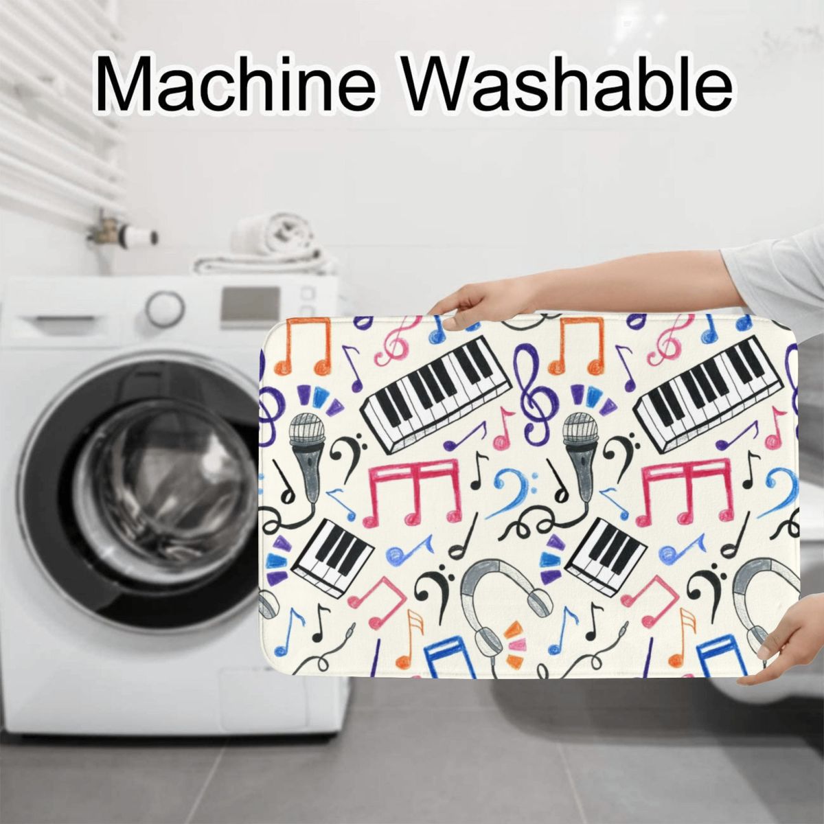 Good Beats - โน้ตดนตรีและสัญลั - Home Goods Bathroom Sets บทวิจารณ์และราคา