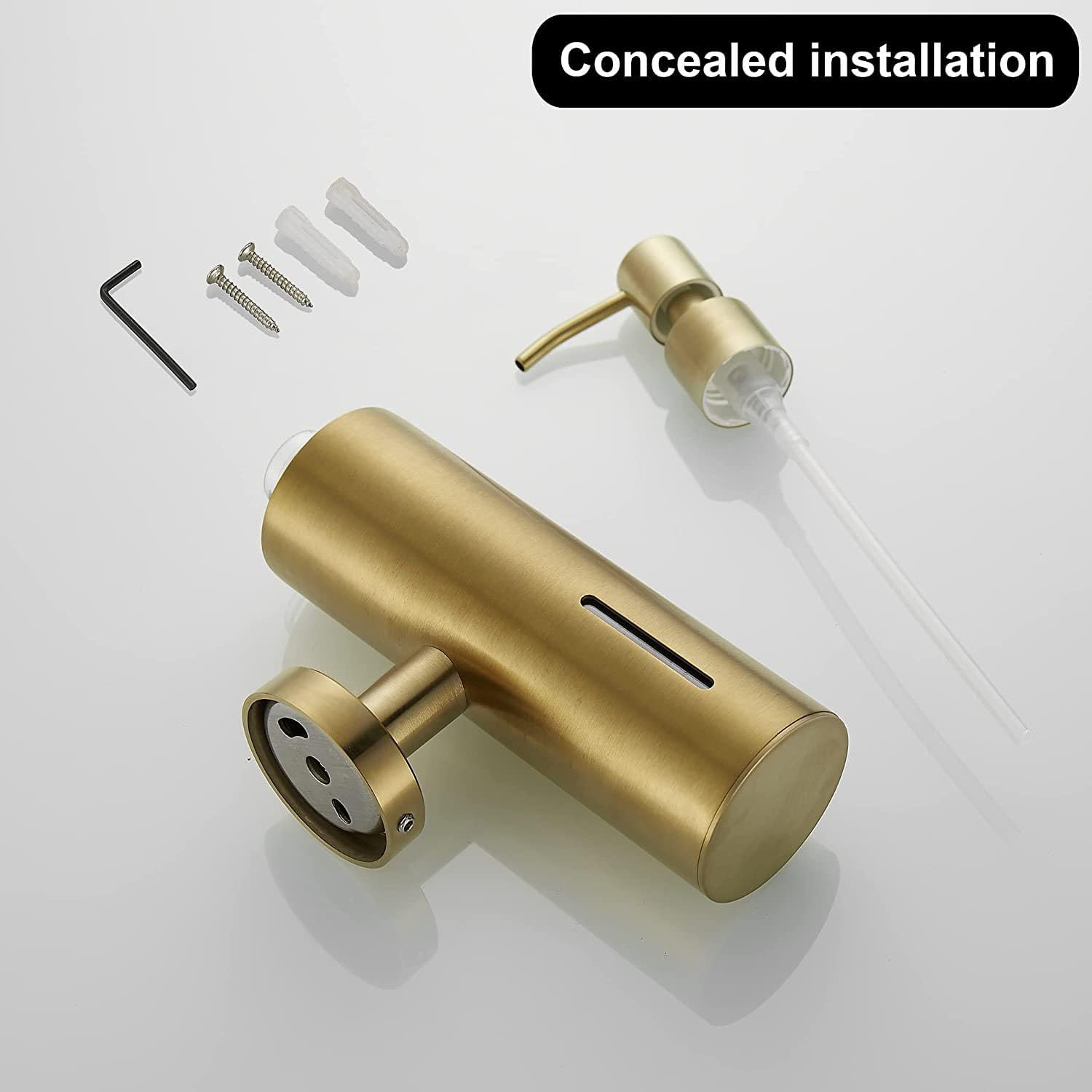เครื่องจ่ายสบู่แบบติดผนังขนาด  - Home Bathroom Wall Soap Dispenser บทวิจารณ์และราคา