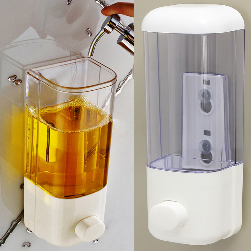 500ML เครื่องจ่ายสบู่ติดผนังห้ - Home Bathroom Wall Soap Dispenser บทวิจารณ์และราคา