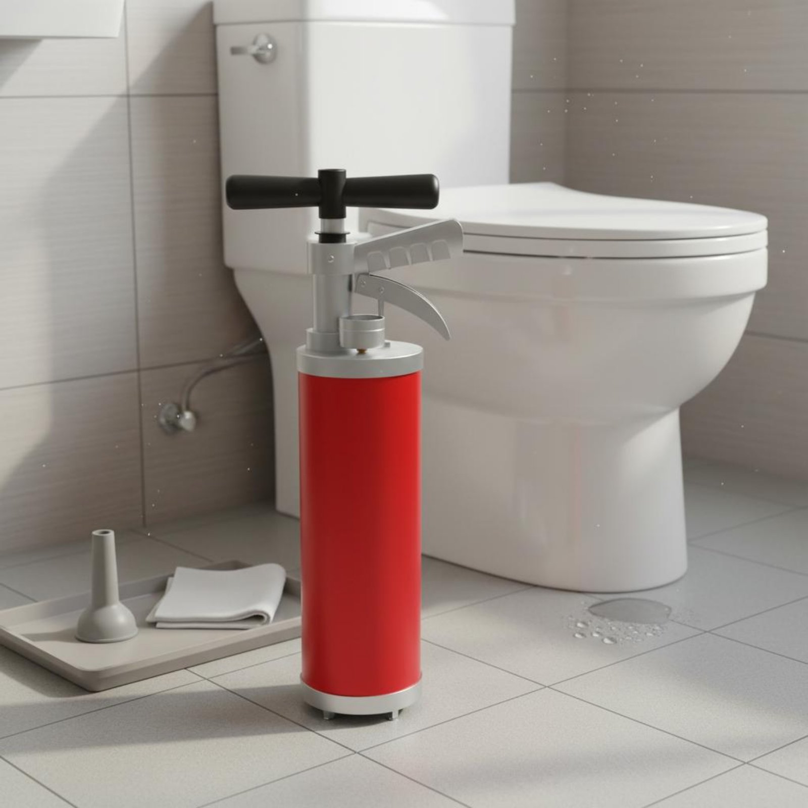 เครื่องมือแก้ปัญหาท่อตันแบบใช้ - Home Bathroom Pressure Pump บทวิจารณ์และราคา