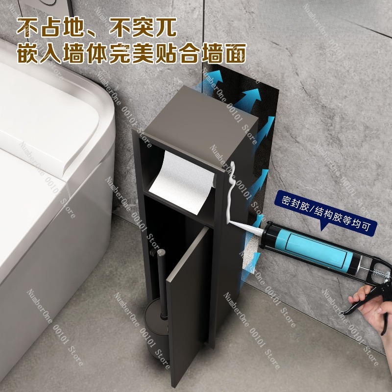 ที่ใส่แปรงขัดห้องน้ำแบบฝังผนัง - Toilet Paper Holder บทวิจารณ์และราคา