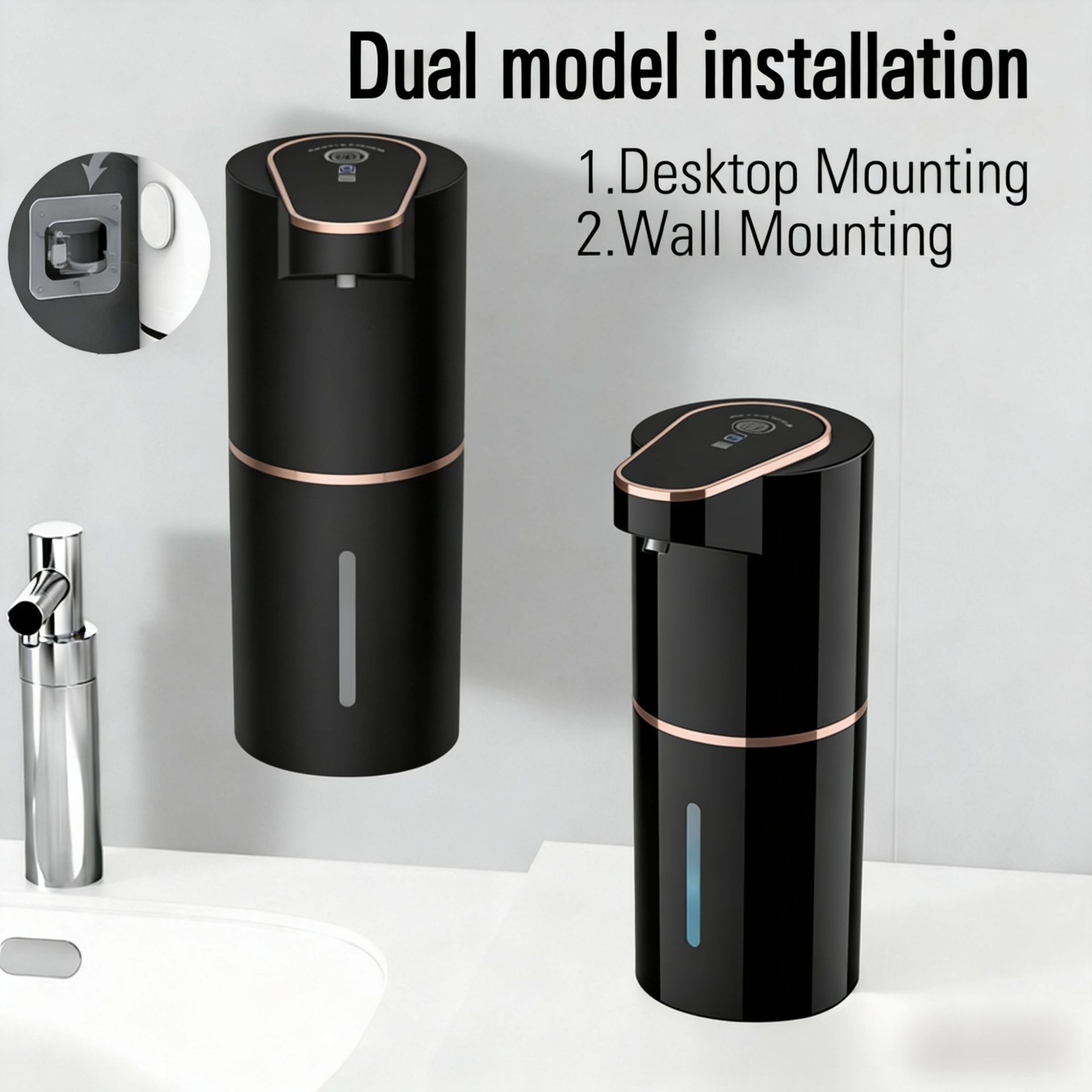 เครื่องจ่ายสบู่ไฟฟ้าอัตโนมัติแ - Home Bathroom Wall Soap Dispenser บทวิจารณ์และราคา