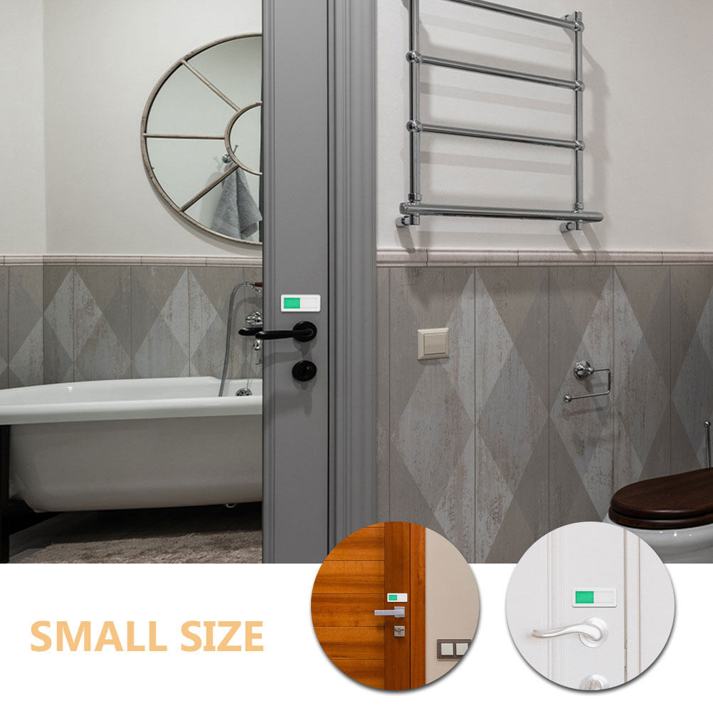 ป้ายประตูห้องน้ำ 2 ชิ้น แบบเลื - Home Bathroom Occupied Sign บทวิจารณ์และราคา