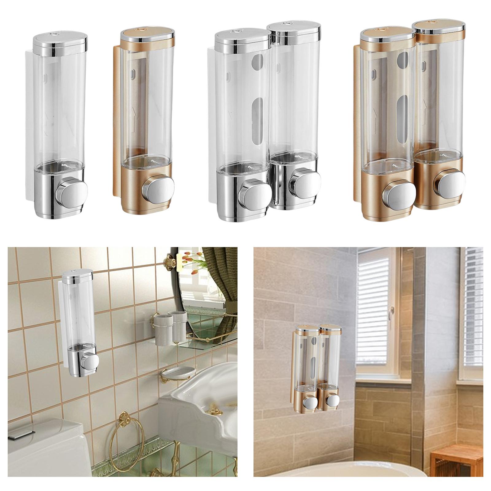 ที่กดสบู่ติดผนังแบบพลาสติก ภาช - Home Bathroom Wall Soap Dispenser บทวิจารณ์และราคา