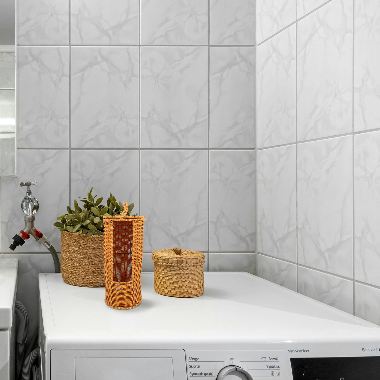 ตะกร้าเก็บกระดาษชำระทรงกลม กล่ - Toilet Paper Holder บทวิจารณ์และราคา