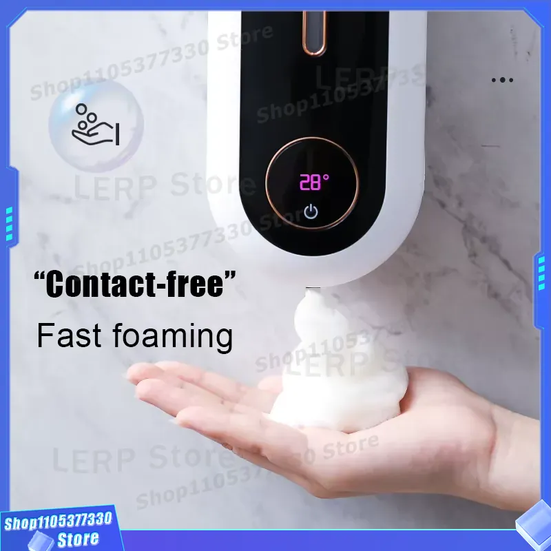 เครื่องจ่ายสบู่โฟมไฟฟ้าอัตโนมั - Home Bathroom Wall Soap Dispenser บทวิจารณ์และราคา
