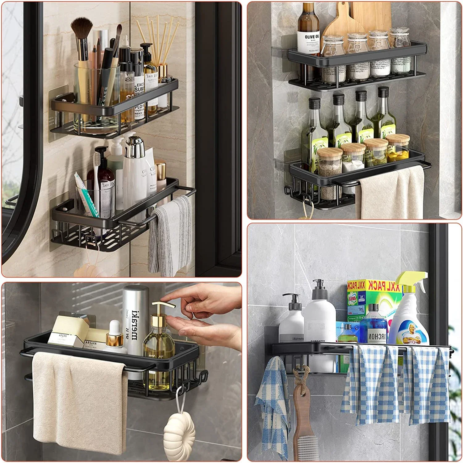 ชั้นวางของในห้องน้ําห้องครัวจั - Home Kitchen Bathroom Marketing บทวิจารณ์และราคา